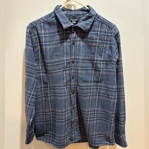 Eddie Bauer Men's Blue Plaid Shirt